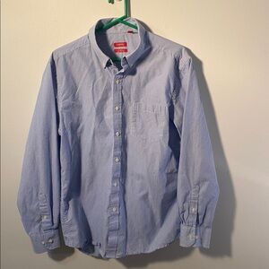 Izod Blue and White Striped Shirt